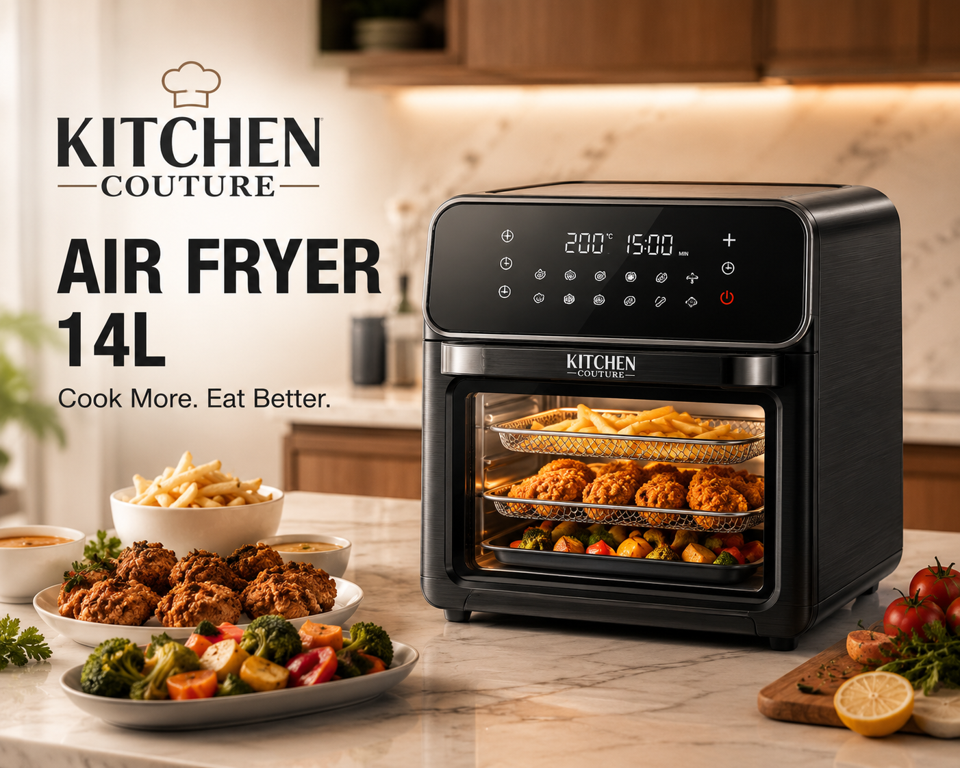 Kitchen Couture 14L Air Fryer Review 2026: Features, Pros, Cons & Buying Guide